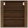 Armario de pared madera contrachapada marrón roble 80x33x80 cm de vidaXL, Aparadores - Ref: Foro24-816599, Precio: 67,99 €, D...