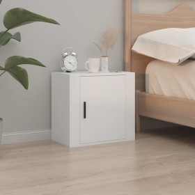 White wall bedside table 50x30x47 cm by vidaXL, Nightstands - Ref: Foro24-816864, Price: 34,99 €, Discount: %