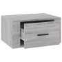 Mesita de noche de pared gris Sonoma 50x36x25 cm de vidaXL, Mesitas de noche - Ref: Foro24-816852, Precio: 39,71 €, Descuento: %