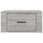 Mesita de noche de pared gris Sonoma 50x36x25 cm de vidaXL, Mesitas de noche - Ref: Foro24-816852, Precio: 39,71 €, Descuento: %