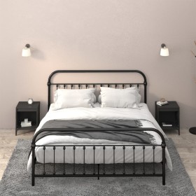 Mesitas de noche 2 unidades negro 40x35x50 cm de vidaXL, Mesitas de noche - Ref: Foro24-821877, Precio: 53,93 €, Descuento: %