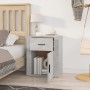 Bedside table made of gray concrete plywood, measuring 50x36x60 cm. by vidaXL, Nightstands - Ref: Foro24-816724, Price: 66,01...