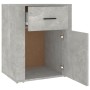 Bedside table made of gray concrete plywood, measuring 50x36x60 cm. by vidaXL, Nightstands - Ref: Foro24-816724, Price: 66,01...