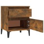 Two smoked oak bedside tables 40x35x50 cm by vidaXL, Lockers and storage cabinets - Ref: Foro24-821853, Price: 73,99 €, Disco...