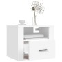 White wall bedside table 50x36x40 cm by vidaXL, Nightstands - Ref: Foro24-816880, Price: 52,02 €, Discount: %