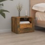 Smoked oak wall bedside table 50x36x40 cm by vidaXL, Nightstands - Ref: Foro24-816890, Price: 46,56 €, Discount: %