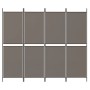 Divider screen with 4 anthracite gray fabric panels 200x220 cm by vidaXL, Room dividers - Ref: Foro24-350248, Price: 35,99 €,...