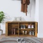 Shoe cabinet made of smoked oak plywood, 100x35x45 cm by vidaXL, Shoe racks and shoe organizers - Ref: Foro24-816925, Price: ...