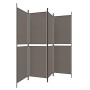 Divider screen with 4 anthracite gray fabric panels 200x220 cm by vidaXL, Room dividers - Ref: Foro24-350248, Price: 35,99 €,...