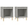 Bedside tables 2 units concrete gray 40x35x50 cm by vidaXL, Nightstands - Ref: Foro24-821867, Price: 40,16 €, Discount: %