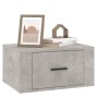 Wall-mounted bedside table in concrete gray color, 50x36x25 cm by vidaXL, Nightstands - Ref: Foro24-816848, Price: 38,61 €, D...