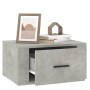 Wall-mounted bedside table in concrete gray color, 50x36x25 cm by vidaXL, Nightstands - Ref: Foro24-816848, Price: 38,61 €, D...