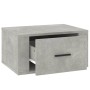 Wall-mounted bedside table in concrete gray color, 50x36x25 cm by vidaXL, Nightstands - Ref: Foro24-816848, Price: 38,61 €, D...