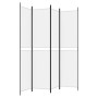 Divider screen with 4 white fabric panels 200x220 cm by vidaXL, Room dividers - Ref: Foro24-350246, Price: 36,41 €, Discount: %