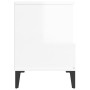 Mesita de noche blanco brillante 40x35x50 cm de vidaXL, Armarios y almacenamiento - Ref: Foro24-821814, Precio: 46,23 €, Desc...