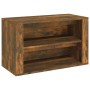 Smoked oak plywood shoe cabinet 75x35x45 cm by vidaXL, Shoe racks and shoe organizers - Ref: Foro24-816901, Price: 58,06 €, D...