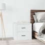 White nightstand 50x39x47 cm by vidaXL, Lockers and storage cabinets - Ref: Foro24-816704, Price: 56,24 €, Discount: %