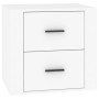 Mesita de noche blanca 50x39x47 cm de vidaXL, Taquillas y armarios de almacenamiento - Ref: Foro24-816704, Precio: 56,24 €, D...