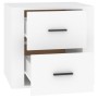 Mesita de noche blanca 50x39x47 cm de vidaXL, Taquillas y armarios de almacenamiento - Ref: Foro24-816704, Precio: 56,24 €, D...