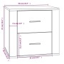 White nightstand 50x39x47 cm by vidaXL, Lockers and storage cabinets - Ref: Foro24-816704, Price: 56,24 €, Discount: %