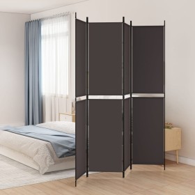 Four-panel brown fabric room divider 200x220 cm by vidaXL, Room dividers - Ref: Foro24-350247, Price: 35,99 €, Discount: %