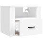 Mesitas de noche de pared 2 uds blanco 50x36x40 cm de vidaXL, Mesitas de noche - Ref: Foro24-816881, Precio: 68,90 €, Descuen...