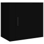 Mesita de noche de pared negro 50x30x47 cm de vidaXL, Mesitas de noche - Ref: Foro24-816866, Precio: 30,41 €, Descuento: %