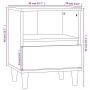 Weißer Nachttisch 40x35x50 cm von vidaXL, Nachttische - Ref: Foro24-821794, Preis: 54,75 €, Rabatt: %