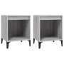 Bedside tables 2 units gray Sonoma 40x35x50 cm by vidaXL, Nightstands - Ref: Foro24-821887, Price: 53,93 €, Discount: %