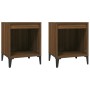 Nightstands 2 units brown oak 40x35x50 cm by vidaXL, Nightstands - Ref: Foro24-821889, Price: 40,00 €, Discount: %