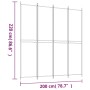 Biombo divisor de 4 paneles de tela marrón 200x220 cm de vidaXL, Divisores de ambientes - Ref: Foro24-350247, Precio: 35,56 €...