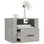 Wall bedside tables 2 pcs concrete gray 50x36x40 cm by vidaXL, Nightstands - Ref: Foro24-816889, Price: 66,38 €, Discount: %