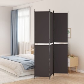 Brown fabric 3-panel divider screen 150x220 cm by vidaXL, Room dividers - Ref: Foro24-350243, Price: 33,99 €, Discount: %