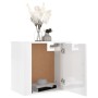 Wall-mounted bedside tables 2 units glossy white 50x30x47 cm by vidaXL, Nightstands - Ref: Foro24-816869, Price: 62,65 €, Dis...