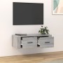 Sonoma gray plywood hanging TV cabinet 80x36x25 cm by vidaXL, TV Furniture - Ref: Foro24-816838, Price: 48,99 €, Discount: %