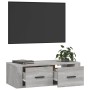 Sonoma gray plywood hanging TV cabinet 80x36x25 cm by vidaXL, TV Furniture - Ref: Foro24-816838, Price: 48,99 €, Discount: %