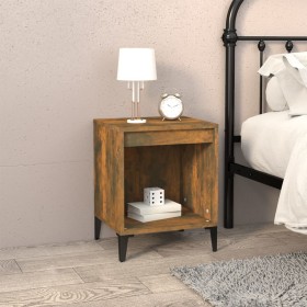 Smoked oak bedside table 40x35x50 cm by vidaXL, Nightstands - Ref: Foro24-821884, Price: 34,99 €, Discount: %