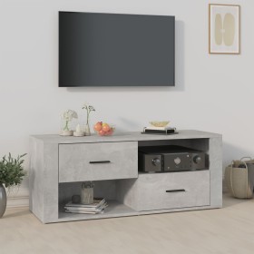 Concrete gray plywood TV cabinet 100x35x40 cm by vidaXL, TV Furniture - Ref: Foro24-823103, Price: 83,91 €, Discount: %