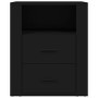 Mesita de noche madera contrachapada negro 50x36x60 cm de vidaXL, Mesitas de noche - Ref: Foro24-816729, Precio: 71,75 €, Des...