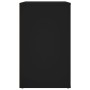 Black plywood nightstand 50x36x60 cm by vidaXL, Nightstands - Ref: Foro24-816729, Price: 66,90 €, Discount: %