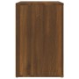 Mueble zapatero madera contrachapada roble marrón 130x35x54 cm de vidaXL, Zapateros y organizadores de calzado - Ref: Foro24-...