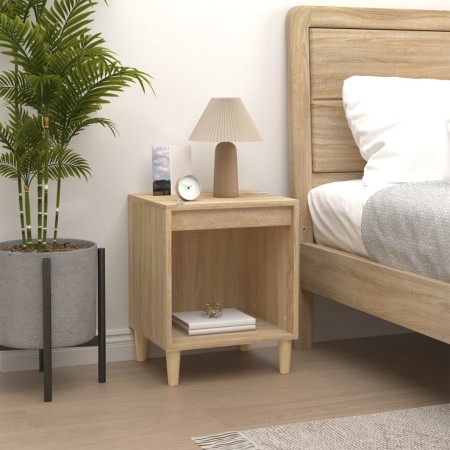 Oak Sonoma bedside table 40x35x50 cm by vidaXL, Nightstands - Ref: Foro24-821864, Price: 35,45 €, Discount: %