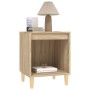 Oak Sonoma bedside table 40x35x50 cm by vidaXL, Nightstands - Ref: Foro24-821864, Price: 35,45 €, Discount: %