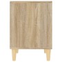 Oak Sonoma bedside table 40x35x50 cm by vidaXL, Nightstands - Ref: Foro24-821864, Price: 35,45 €, Discount: %