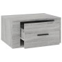 Mesitas de noche de pared 2 uds gris Sonoma 50x36x25 cm de vidaXL, Mesitas de noche - Ref: Foro24-816853, Precio: 56,77 €, De...