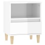 Mesitas de noche 2 unidades blanco brillante 40x35x50 cm de vidaXL, Mesitas de noche - Ref: Foro24-821799, Precio: 87,02 €, D...