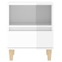 Mesitas de noche 2 unidades blanco brillante 40x35x50 cm de vidaXL, Mesitas de noche - Ref: Foro24-821799, Precio: 87,02 €, D...