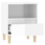 Mesitas de noche 2 unidades blanco brillante 40x35x50 cm de vidaXL, Mesitas de noche - Ref: Foro24-821799, Precio: 87,02 €, D...