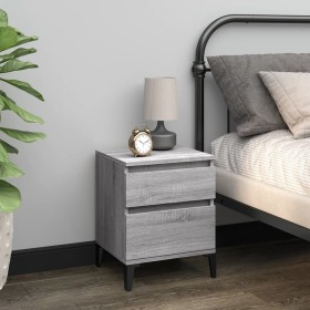 Sonoma gray bedside table 40x35x50 cm by vidaXL, Lockers and storage cabinets - Ref: Foro24-821854, Price: 41,99 €, Discount: %