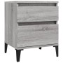 Sonoma gray bedside table 40x35x50 cm by vidaXL, Lockers and storage cabinets - Ref: Foro24-821854, Price: 41,01 €, Discount: %